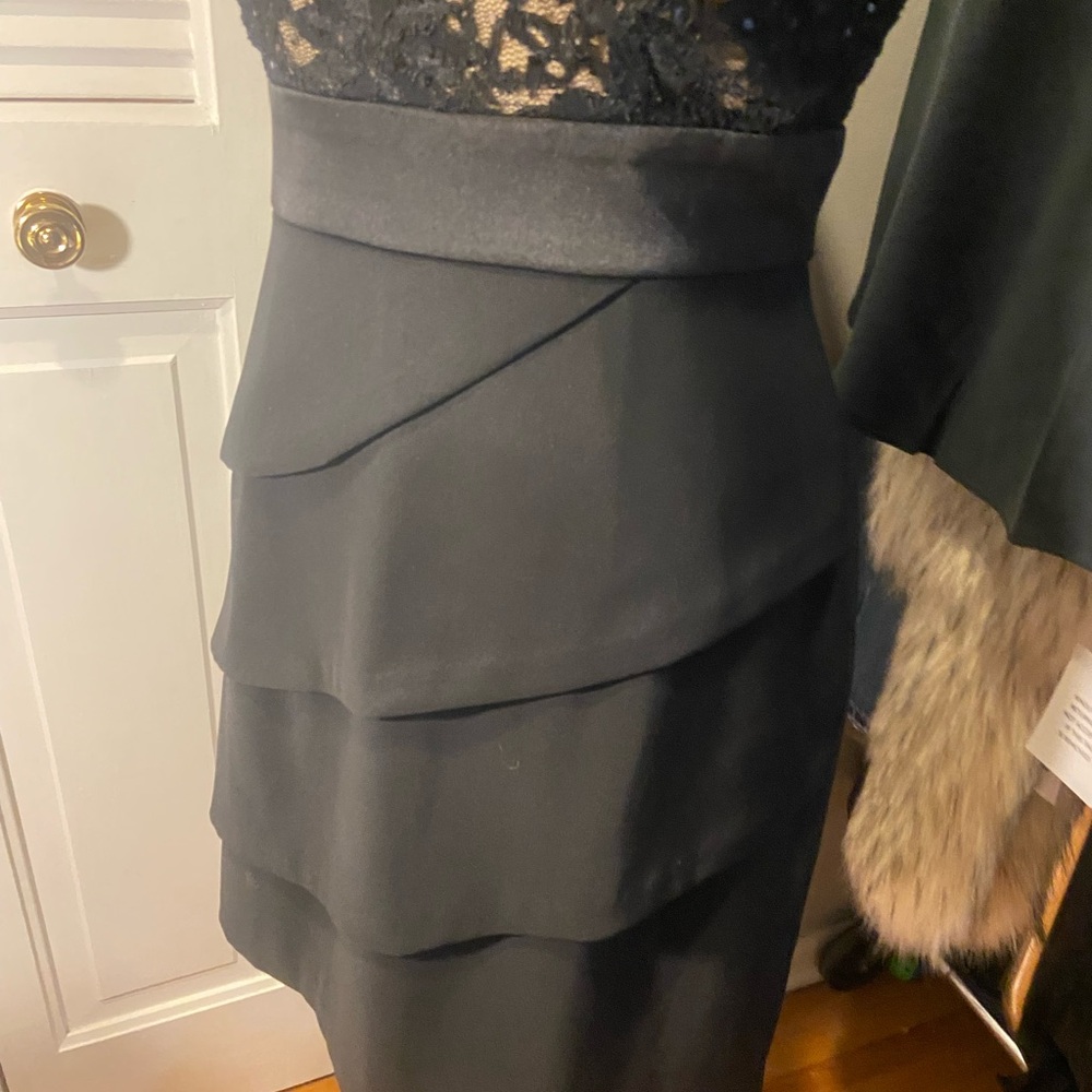 Connected Apparel Black and Cream Lace Dress Y2K - Picture 8 of 12